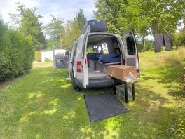 My van on a camping pitch.