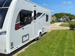Very levelled pitch, good size you can drive in & out with ease & enough room also to park your car