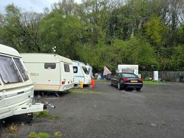 Entrance to campsite