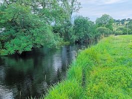 The river at the bottom of the farm