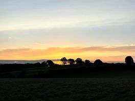 Sunset.