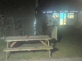 Games room on a night time