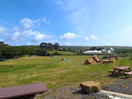 View of the campsite from the facilities area.