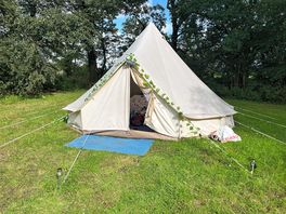 One of the bell tents