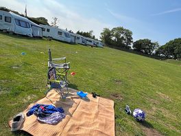 View from our tent pitch just beautiful 🤩