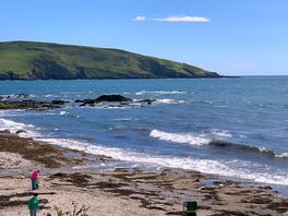 The headland to the east guarding the entrance to the yealm