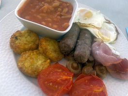 English breakfast… it had everything you could wish for.
