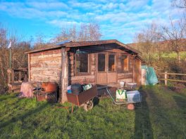 Tilly's cabin in the morning sun