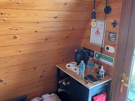 Kettle and kitchen area