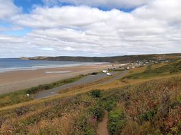 View of newgalr beach from the south