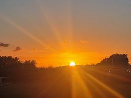 Last evening sunset