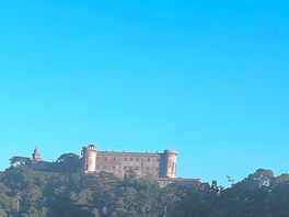 Bracciano castle view from the camp