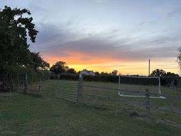 Sunset looking over the play field