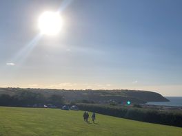 Overlooking aberporth bay