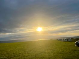 Sunset on site