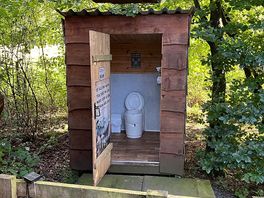 Toilet near cabin