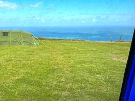 Sea view from tent