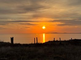 Sunset in clifftops campsite.