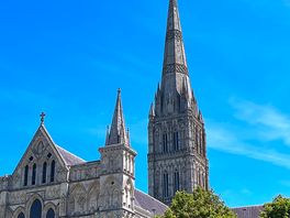 Salisbury cathedral. 20 mins from campsite.