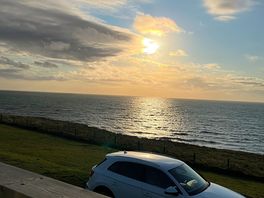 Sun on the sea