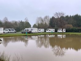 Our pitch and the pond