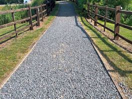 Bridge over fishing lakes