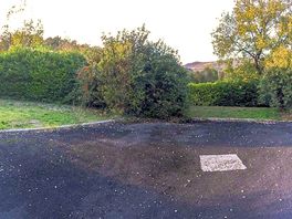 Private pitches divided by hedges