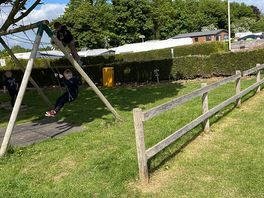 Beautiful parks my kids loved the upside down house
