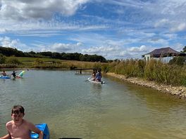 Kayaking on the lake