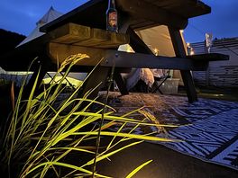 Bell tent by nite
