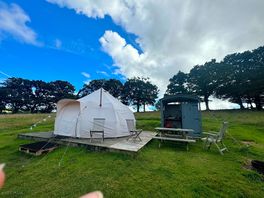 Nice bell tent location.
