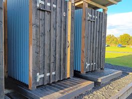 Toilet block.