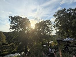 The view from table 1 in the beer garden.