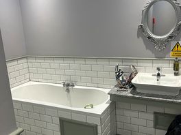 1 /2 private family bathrooms next door to men’s facilities . enter then each door can be locked