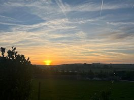 Sunset views were amazing from the pitch.