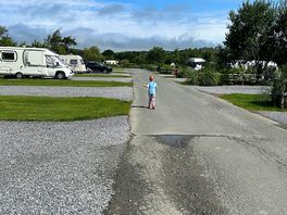 Road from tent to campsite shop