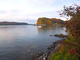 View from the lower camping field