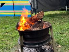 Camp fire. hired from the site £12 with £5 back on return