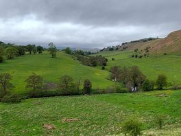 View from the castle back towards crowdecote