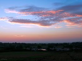 Sunset over foxhangers yard👍