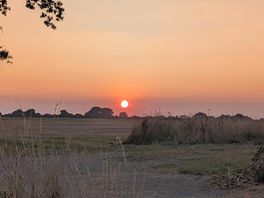 The sunset on the first night