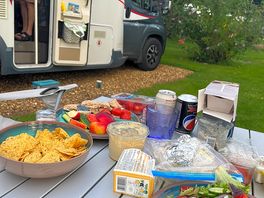 Evening meal in the sun