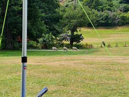 View from tent on main field