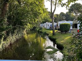 Beautiful stream through campsite