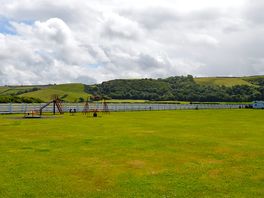 Children's park and grass pitches with electric hook-ups