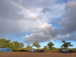 Rainbow over the site