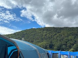More views of the hills in the distance behind our tent