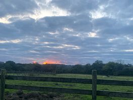 Sunset from the pitch