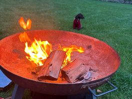 Nighttime fire