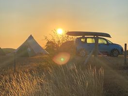 Camp hartland at sunrise